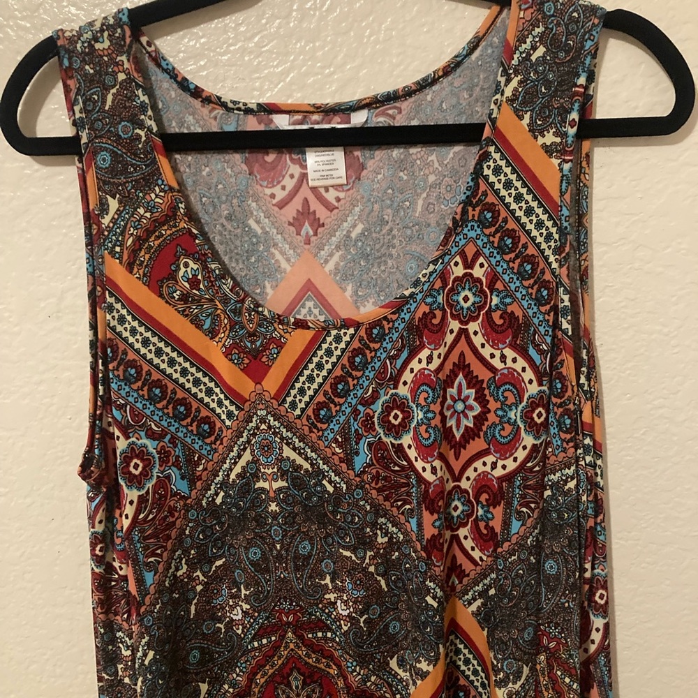 Vibrant Paisley Maxi Dress